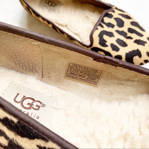 UGG AUSTRALIA Leopard Print Alloway Slipper Flats - Picture 4 of 8